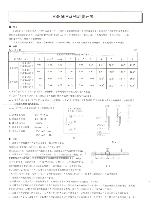 流量开关